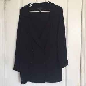 Cable and Gauge women’s black knitted jacket